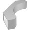 Ekena Millwork 4-in. W x 18-in. D x 26-in. H Legacy Architectural Grade PVC Knee Brace BRCP04X18X26LEC - alternate 4